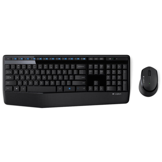 Logitech MK345 Wireless Full-size Keyboard + 2.4GHz 1000DPI Wireless Optical Mouse Set with Nano Receiver(Black) - Wireless Keyboard by Logitech | Online Shopping South Africa | PMC Jewellery | Buy Now Pay Later Mobicred