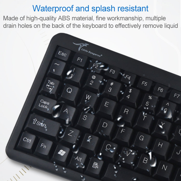 DS-8900 USB Interface Prevent Water Splashing Laser Engraving Character One-piece Wired Trackball Keyboard, Length: 1.5m - Wired Keyboard by PMC Jewellery | Online Shopping South Africa | PMC Jewellery | Buy Now Pay Later Mobicred