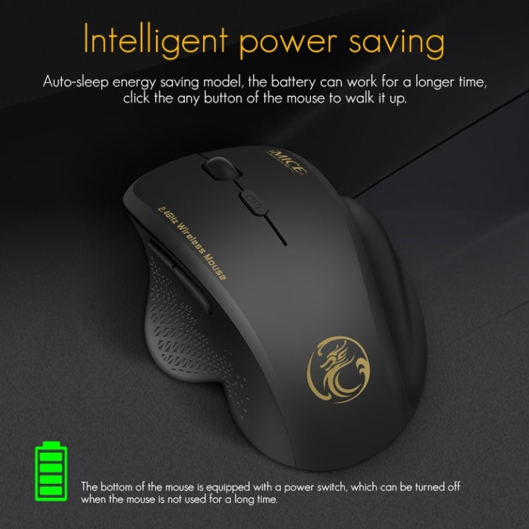 iMICE G6 Wireless Mouse 2.4G Office Mouse 6-button Gaming Mouse(Red) - free shipping - PMC TechLife - Order now!