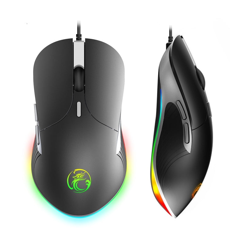 iMICE X6 Wired Mouse  6-button Colorful RGB Gaming Mouse(Black) - Wired Mice by iMICE | Online Shopping South Africa | PMC Jewellery | Buy Now Pay Later Mobicred