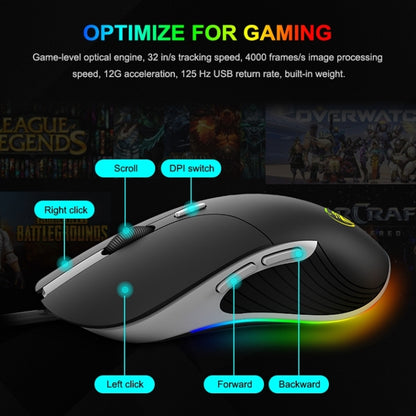 iMICE X6 Wired Mouse  6-button Colorful RGB Gaming Mouse(Black) - Wired Mice by iMICE | Online Shopping South Africa | PMC Jewellery | Buy Now Pay Later Mobicred