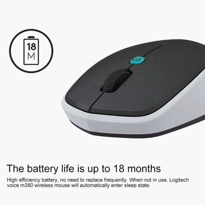 Logitech Voice M380 4 Buttons Smart Voice Input Wireless Mouse (Black) - Wireless Mice by Logitech | Online Shopping South Africa | PMC Jewellery | Buy Now Pay Later Mobicred