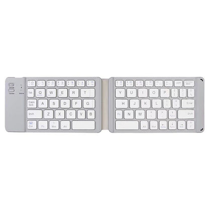 B05 USB Charging Portable Mini Folding Bluetooth Wireless Keyboard (White) - Mini Keyboard by PMC Jewellery | Online Shopping South Africa | PMC Jewellery | Buy Now Pay Later Mobicred