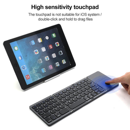 B066 Universal Mini Foldable Bluetooth Wireless Keyboard with Touchpad - Mini Keyboard by PMC Jewellery | Online Shopping South Africa | PMC Jewellery | Buy Now Pay Later Mobicred