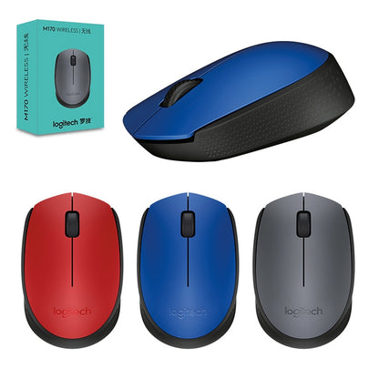 Logitech M170 1000DPI USB Wireless Mouse with 2.4G Receiver (Grey) - Wireless Mice by Logitech | Online Shopping South Africa | PMC Jewellery | Buy Now Pay Later Mobicred