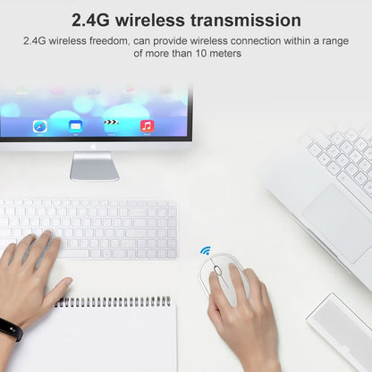 ZGB 360 2.4G Computer Laptop Wireless Chargeable Mini Mouse 1000dpi(White) - Wireless Mice by Chasing Leopard | Online Shopping South Africa | PMC Jewellery | Buy Now Pay Later Mobicred