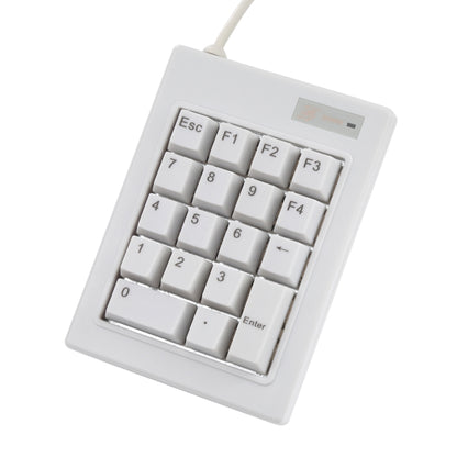 DX-18A 18-keys USB Wired Mechanical Black Shaft Mini Numeric Keyboard (White) - Mini Keyboard by PMC Jewellery | Online Shopping South Africa | PMC Jewellery | Buy Now Pay Later Mobicred