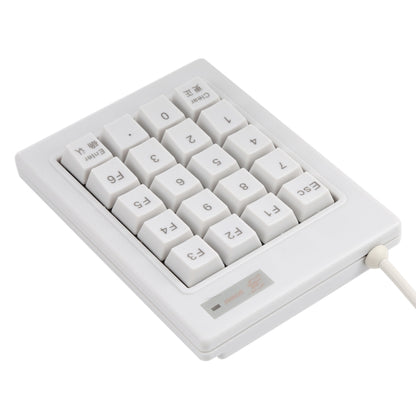 DX-20A 20-keys USB Wired Mechanical Black Shaft Mini Numeric Keyboard (White) - Mini Keyboard by PMC Jewellery | Online Shopping South Africa | PMC Jewellery | Buy Now Pay Later Mobicred