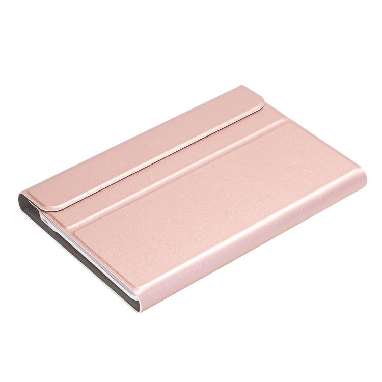 A0M5 Detachable Bluetooth Keyboard + Ultrathin Horizontal Flip Leather Tablet Case for Huawei MediaPad M5 & Honor Tab 5 8 inch, with Holder(Rose Gold) - Huawei Keyboard by PMC TechLife | Online Shopping South Africa | PMC TechLife