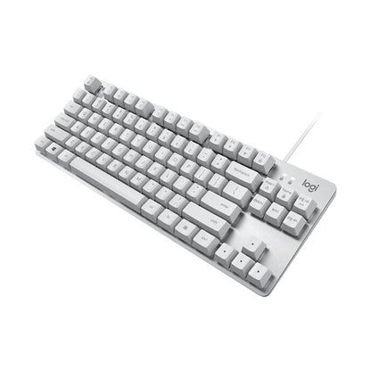 Logitech K835 Mini Mechanical Wired Keyboard, Green Shaft (White) - Wired Keyboard by Logitech | Online Shopping South Africa | PMC Jewellery | Buy Now Pay Later Mobicred