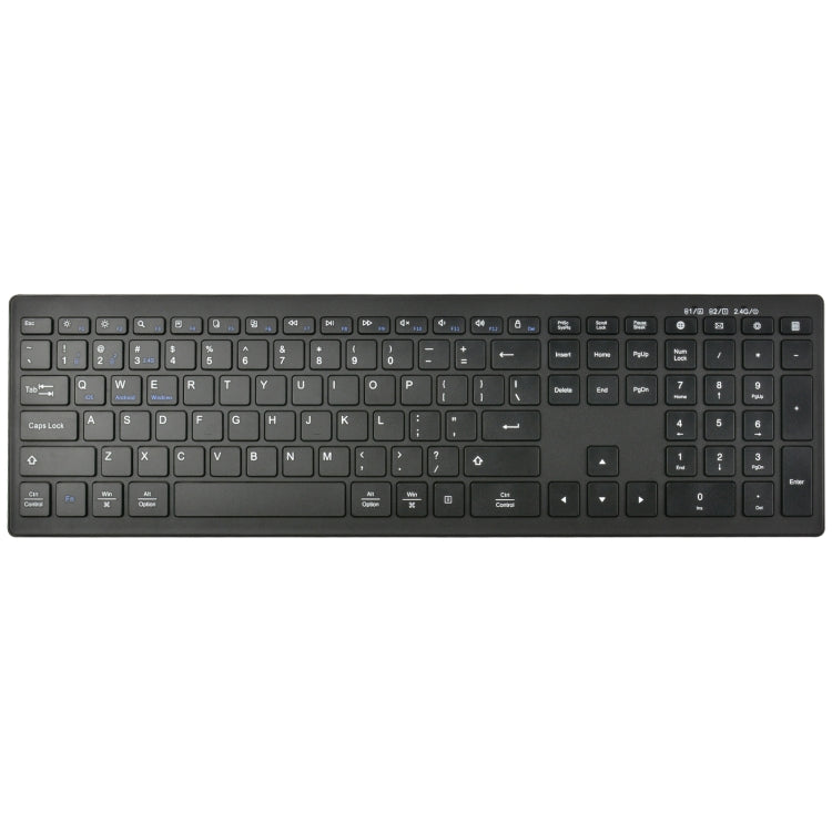 169 2.4Ghz + Bluetooth  Dual Mode Wireless Keyboard, Compatible with iSO & Android & Windows (Black) - Wireless Keyboard by PMC Jewellery | Online Shopping South Africa | PMC Jewellery | Buy Now Pay Later Mobicred