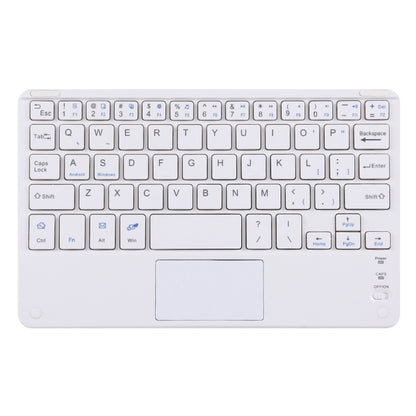 Bluetooth Wireless Keyboard with Touch Panel, Compatible with All Android & Windows 10 inch Tablets with Bluetooth Functions (White) - Universal Keyboard by PMC Jewellery | Online Shopping South Africa | PMC Jewellery