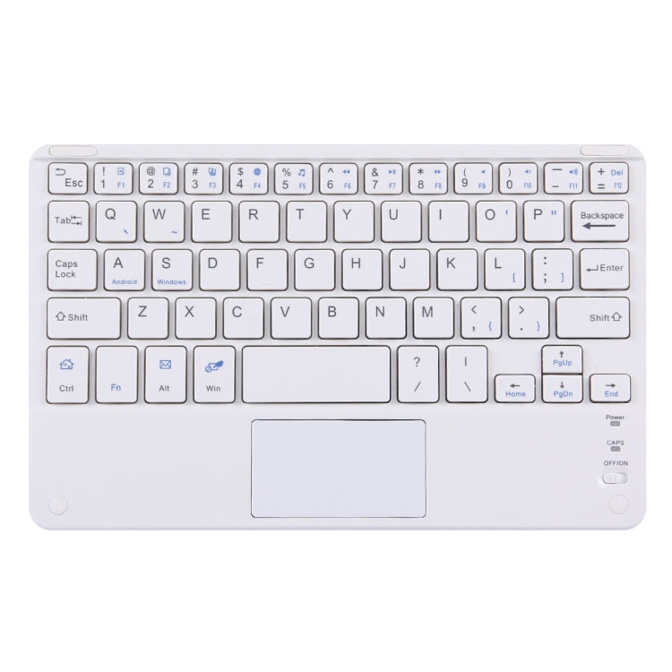 Bluetooth Wireless Keyboard with Touch Panel, Compatible with All Android & Windows 10 inch Tablets with Bluetooth Functions (White) - Universal Keyboard by PMC Jewellery | Online Shopping South Africa | PMC Jewellery