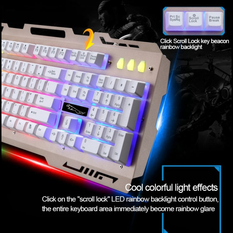 Chasing Leopard G700 USB RGB Backlight Wired Optical Gaming Mouse and Keyboard Set, Keyboard Cable Length: 1.35m, Mouse Cable Length: 1.3m(Black) - Wired Keyboard by Chasing Leopard | Online Shopping South Africa | PMC Jewellery | Buy Now Pay Later Mobicred