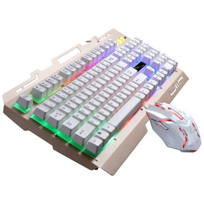 Chasing Leopard G700 USB RGB Backlight Wired Optical Gaming Mouse and Keyboard Set, Keyboard Cable Length: 1.35m, Mouse Cable Length: 1.3m(White) - Wired Keyboard by Chasing Leopard | Online Shopping South Africa | PMC Jewellery | Buy Now Pay Later Mobicred