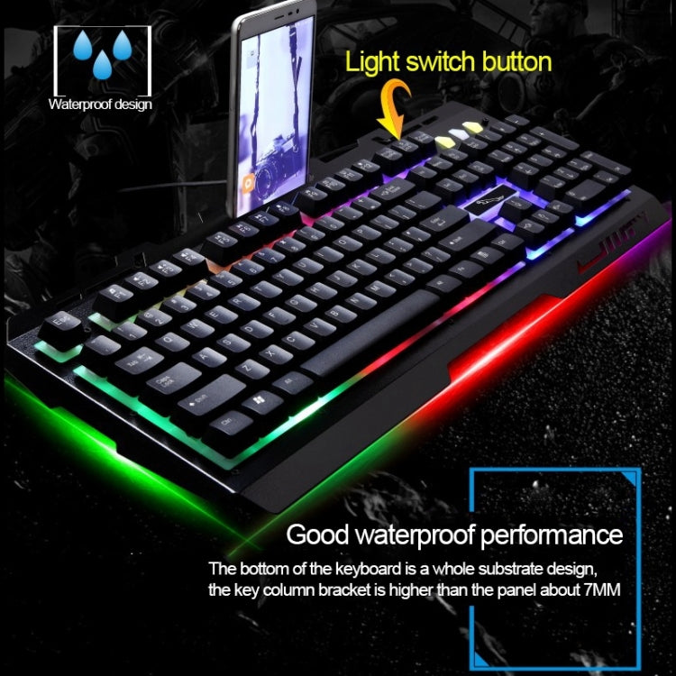 Chasing Leopard G700 USB RGB Backlight Wired Optical Gaming Mouse and Keyboard Set, Keyboard Cable Length: 1.35m, Mouse Cable Length: 1.3m(White) - Wired Keyboard by Chasing Leopard | Online Shopping South Africa | PMC Jewellery | Buy Now Pay Later Mobicred