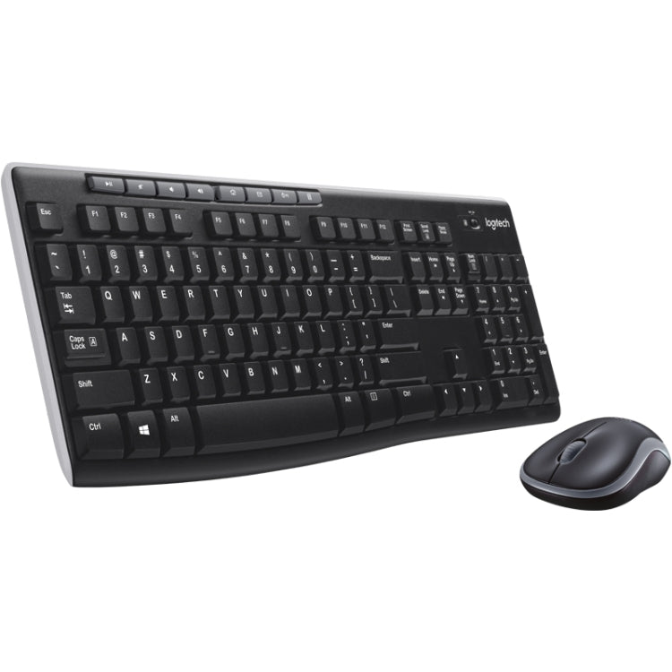 Logitech MK270 2.4GHz Wireless Keyboard + Mouse Set(Black) - Wireless Keyboard by Logitech | Online Shopping South Africa | PMC Jewellery | Buy Now Pay Later Mobicred