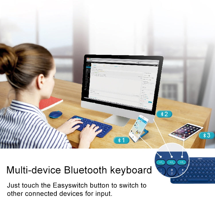 Logitech K380 Portable Multi-Device Wireless Bluetooth Keyboard (Pink) - free shipping - PMC Jewellery - Order now!