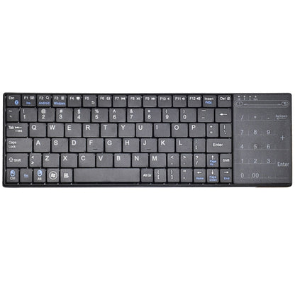 K-07 ABS Wireless Chargeable Bluetooth Touch Keyboard(Black) - Wireless Keyboard by PMC Jewellery | Online Shopping South Africa | PMC Jewellery | Buy Now Pay Later Mobicred