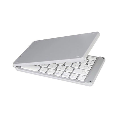 K018 USB Charging Foldable 67 Keys Bluetooth Wireless Keyboard (Silver) - Wireless Keyboard by PMC Jewellery | Online Shopping South Africa | PMC Jewellery | Buy Now Pay Later Mobicred