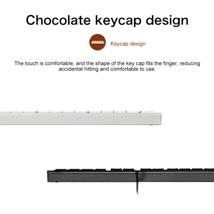 Lenovo K5819 Office Simple Ultra-thin Wired Keyboard (Black) - free shipping - PMC Jewellery - Order now!