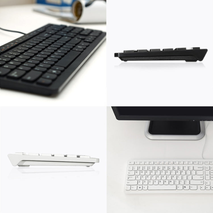 Lenovo K5819 Office Simple Ultra-thin Wired Keyboard (Black) - free shipping - PMC Jewellery - Order now!