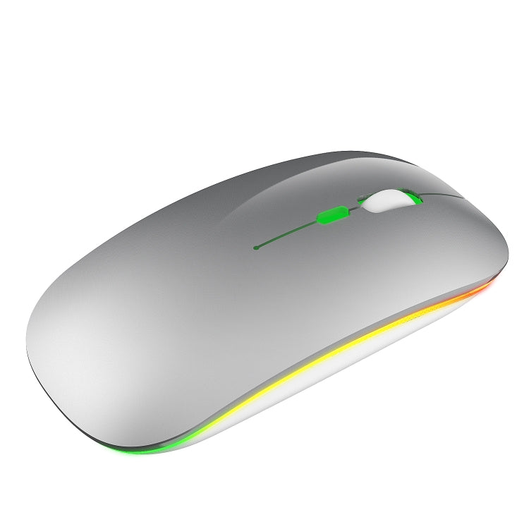 HXSJ M40 4 Key 2.4G Colorful Wireless Silent Mouse (Silver) - Wireless Mice by HXSJ | Online Shopping South Africa | PMC Jewellery | Buy Now Pay Later Mobicred