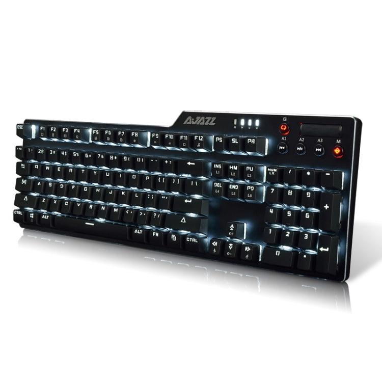 Ajazz AK35I Multimedia Knob Gaming Backlight Alloy Machinery Keyboard (Black Axis) - Wired Keyboard by Ajazz | Online Shopping South Africa | PMC Jewellery | Buy Now Pay Later Mobicred