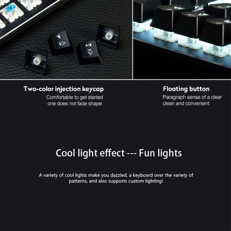 Ajazz AK35I Multimedia Knob Gaming Backlight Alloy Machinery Keyboard (Black Tea Axis) - Wired Keyboard by Ajazz | Online Shopping South Africa | PMC Jewellery | Buy Now Pay Later Mobicred