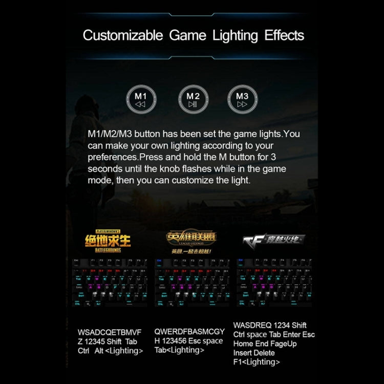 AULA F2088 108 Keys Mixed Light Plating Punk Mechanical Blue Switch Wired USB Gaming Keyboard with Metal Button(Silver) - free shipping - PMC Jewellery - Order now!