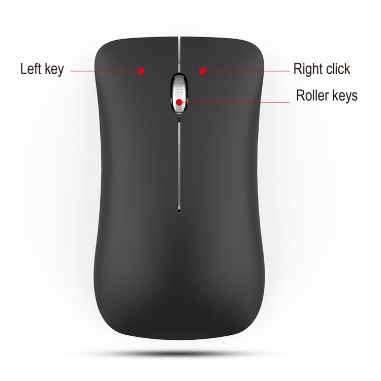 HXSJ T23 Bluetooth + 2.4GHz Wireless Dual Modes 4-Keys 1600 DPI Adjustable Ergonomics Optical Mouse - Wireless Mice by HXSJ | Online Shopping South Africa | PMC Jewellery | Buy Now Pay Later Mobicred