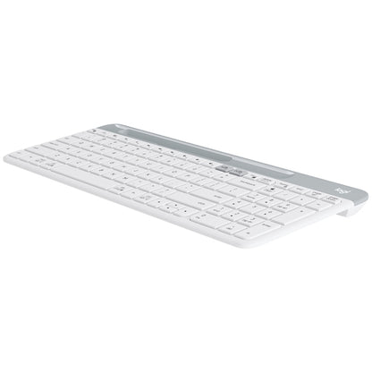 Logitech K580 Dual Modes Thin and Light Multi-device Wireless Keyboard with Phone Holder (White) - Wireless Keyboard by Logitech | Online Shopping South Africa | PMC Jewellery | Buy Now Pay Later Mobicred