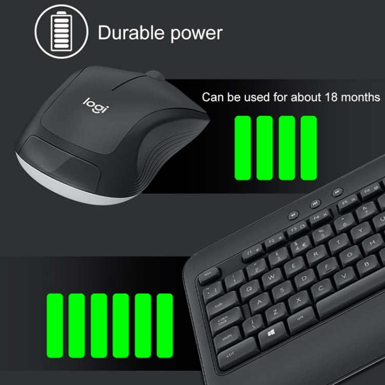 Logitech MK540 Wireless Keyboard and Mouse Set (Black) - Wireless Keyboard by Logitech | Online Shopping South Africa | PMC Jewellery | Buy Now Pay Later Mobicred