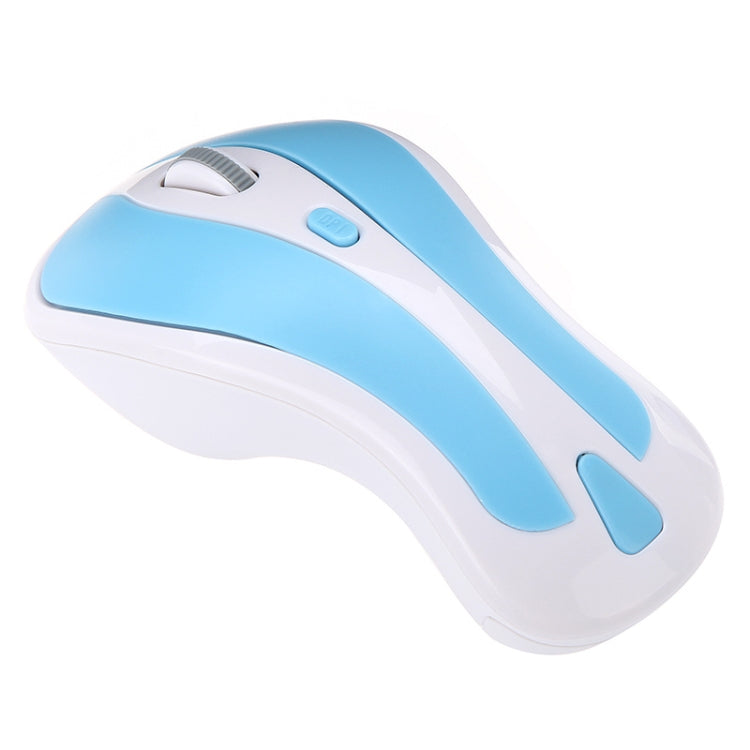 PR-01 6D Gyroscope Fly Air Mouse 2.4G USB Receiver 1600 DPI Wireless Optical Mouse for Computer PC Android Smart TV Box (Blue + White) - Wireless Mice by PMC Jewellery | Online Shopping South Africa | PMC Jewellery | Buy Now Pay Later Mobicred