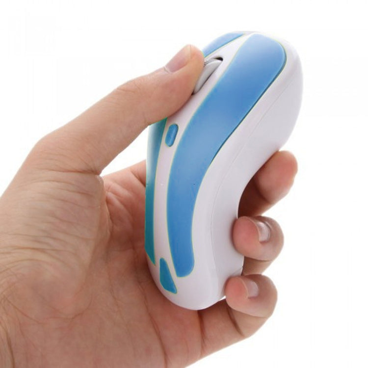 PR-01 6D Gyroscope Fly Air Mouse 2.4G USB Receiver 1600 DPI Wireless Optical Mouse for Computer PC Android Smart TV Box (Blue + White) - Wireless Mice by PMC Jewellery | Online Shopping South Africa | PMC Jewellery | Buy Now Pay Later Mobicred