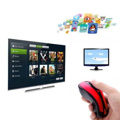 PR-01 6D Gyroscope Fly Air Mouse 2.4G USB Receiver 1600 DPI Wireless Optical Mouse for Computer PC Android Smart TV Box (Red + Black) - Wireless Mice by PMC Jewellery | Online Shopping South Africa | PMC Jewellery | Buy Now Pay Later Mobicred