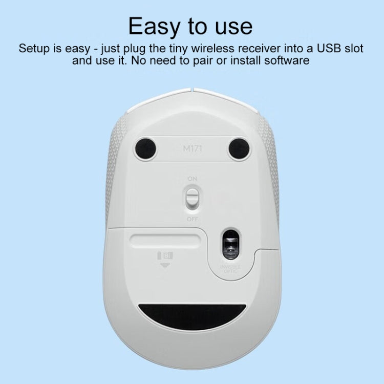 Logitech M172 1000DPI 2.4GHz Wireless Mouse (Blue) - free shipping - PMC Jewellery - Order now!