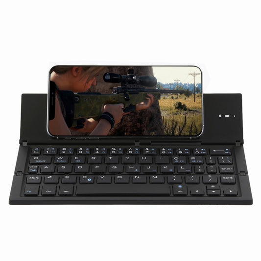 GK608 Ultra-thin Foldable Bluetooth V3.0 Keyboard, Built-in Holder, Support Android / iOS / Windows System (Black) - Wireless Keyboard by PMC Jewellery | Online Shopping South Africa | PMC Jewellery | Buy Now Pay Later Mobicred