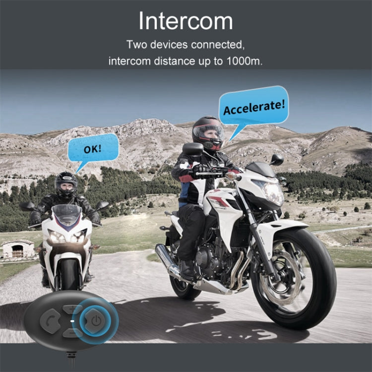 Dier DK12 800m Helmet Wireless Bluetooth Headset 5.0 Waterproof Double Motorcycle Call Headset With Intercom Function - Motorcycle Walkie Talkie by PMC Jewellery | Online Shopping South Africa | PMC Jewellery | Buy Now Pay Later Mobicred