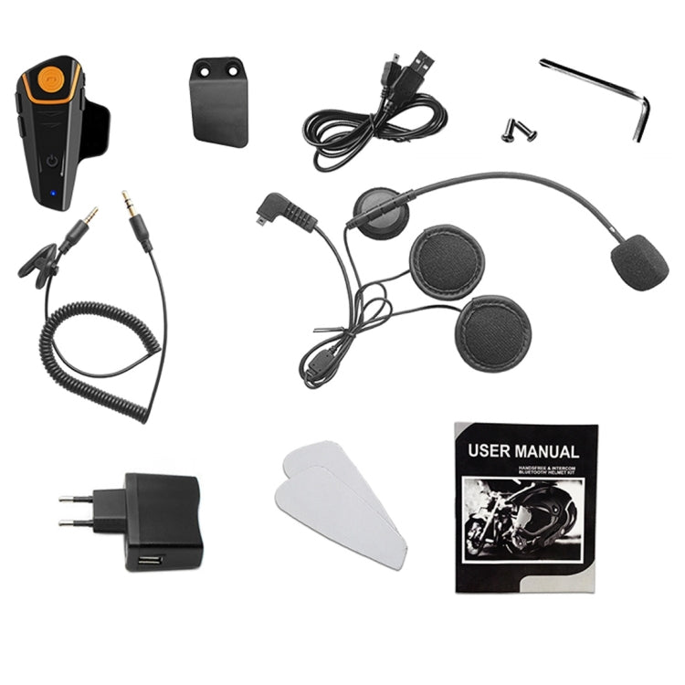 BT-S2 Single 2.4GHz Bluetooth V3.0 Interphone Headsets for Motorcycle Helmet, Auto Answering, Support FM, Intercom Distance up to 1000m - Motorcycle Walkie Talkie by PMC TechLife | Online Shopping South Africa | PMC TechLife | Buy Now Pay Later Mobicred