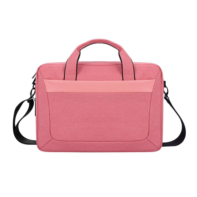 DJ06 Oxford Cloth Waterproof Wear-resistant Portable Expandable Laptop Bag for 15.6 inch Laptops, with Detachable Shoulder Strap(Pink) - Other by PMC Jewellery | Online Shopping South Africa | PMC Jewellery | Buy Now Pay Later Mobicred