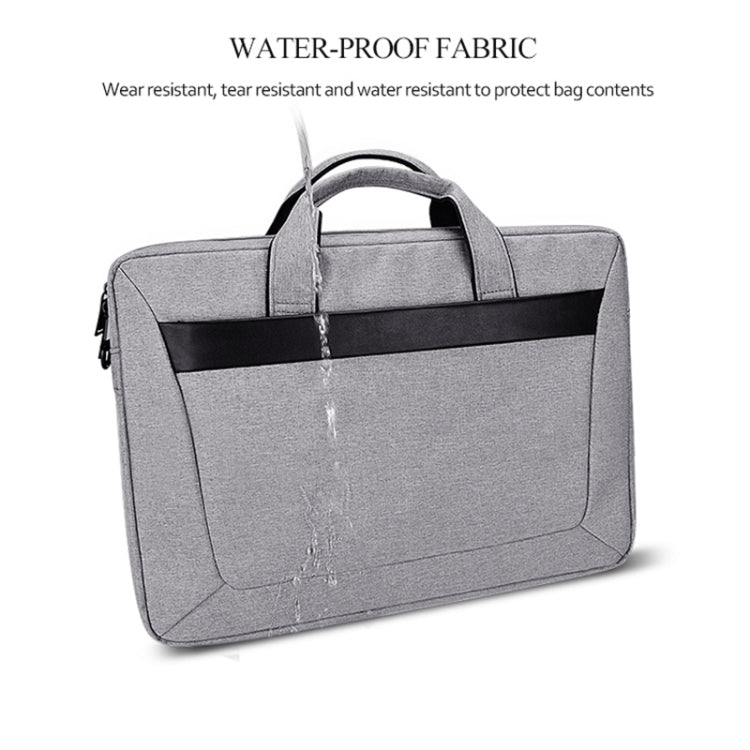 DJ06 Oxford Cloth Waterproof Wear-resistant Portable Expandable Laptop Bag for 15.6 inch Laptops, with Detachable Shoulder Strap(Grey) - Other by PMC Jewellery | Online Shopping South Africa | PMC Jewellery | Buy Now Pay Later Mobicred