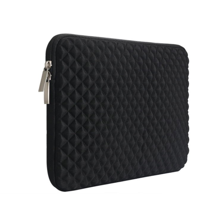 Diamond Texture Laptop Liner Bag, Size: 12-13 inch(Black) - 12.1 inch by PMC Jewellery | Online Shopping South Africa | PMC Jewellery | Buy Now Pay Later Mobicred