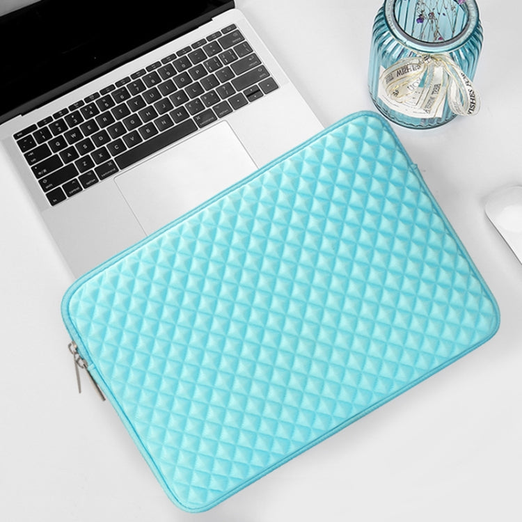 Diamond Texture Laptop Liner Bag, Size: 13.3 inch (Mint Green) - 13.3 inch by PMC Jewellery | Online Shopping South Africa | PMC Jewellery | Buy Now Pay Later Mobicred