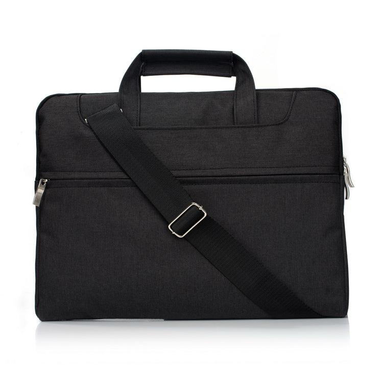 Portable One Shoulder Handheld Zipper Laptop Bag, For 13.3 inch and Below Macbook, Samsung, Lenovo, Sony, DELL Alienware, CHUWI, ASUS, HP (Black) - 13.3 inch by PMC Jewellery | Online Shopping South Africa | PMC Jewellery | Buy Now Pay Later Mobicred