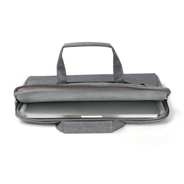 Portable One Shoulder Handheld Zipper Laptop Bag, For 13.3 inch and Below Macbook, Samsung, Lenovo, Sony, DELL Alienware, CHUWI, ASUS, HP (Grey) - free shipping - PMC TechLife - Order now!
