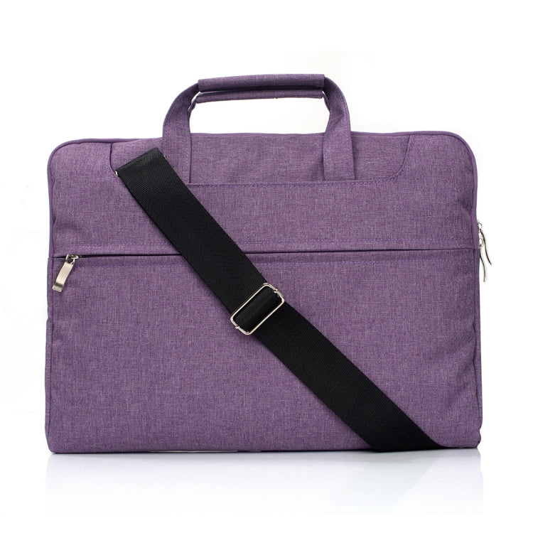 Portable One Shoulder Handheld Zipper Laptop Bag, For 13.3 inch and Below Macbook, Samsung, Lenovo, Sony, DELL Alienware, CHUWI, ASUS, HP (Purple) - 13.3 inch by PMC TechLife | Online Shopping South Africa | PMC TechLife | Buy Now Pay Later Mobicred