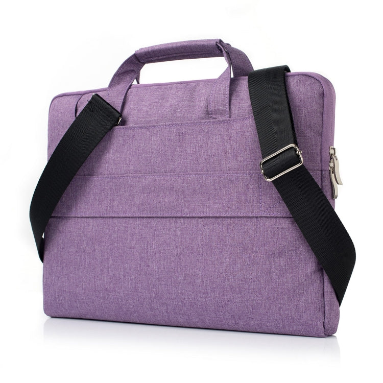 Portable One Shoulder Handheld Zipper Laptop Bag, For 13.3 inch and Below Macbook, Samsung, Lenovo, Sony, DELL Alienware, CHUWI, ASUS, HP (Purple) - 13.3 inch by PMC Jewellery | Online Shopping South Africa | PMC Jewellery | Buy Now Pay Later Mobicred