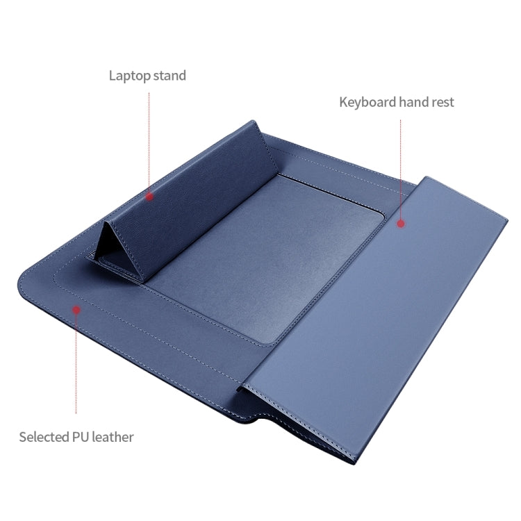 4 in 1 Universal Laptop Holder PU Waterproof Protection Wrist Laptop Bag, Size: 17 inch(Navy Blue) - 15.6 - 17 inch by PMC Jewellery | Online Shopping South Africa | PMC Jewellery | Buy Now Pay Later Mobicred