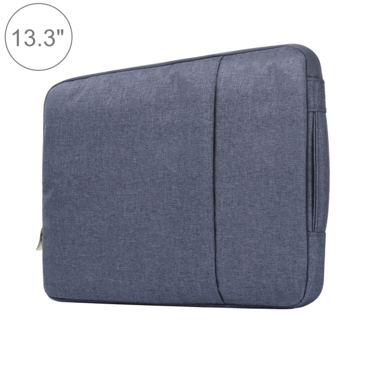13.3 inch Universal Fashion Soft Laptop Denim Bags Portable Zipper Notebook Laptop Case Pouch for MacBook Air / Pro, Lenovo and other Laptops, Size: 35.5x26.5x2cm (Dark Blue) - 13.3 inch by PMC TechLife | Online Shopping South Africa | PMC TechLife | Buy Now Pay Later Mobicred